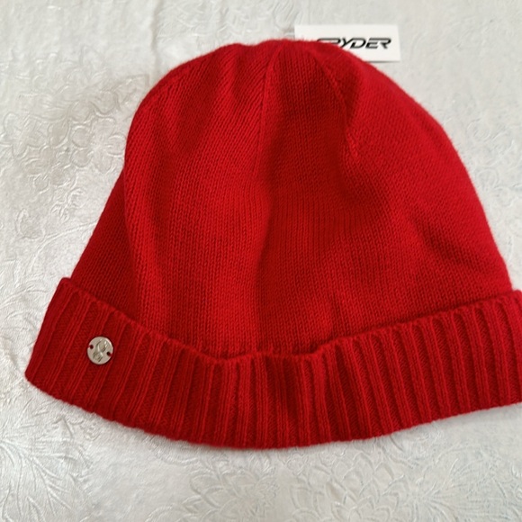 Spyder BEANIE, GLOVE, HOODED SCARF - Red - Picture 2 of 13